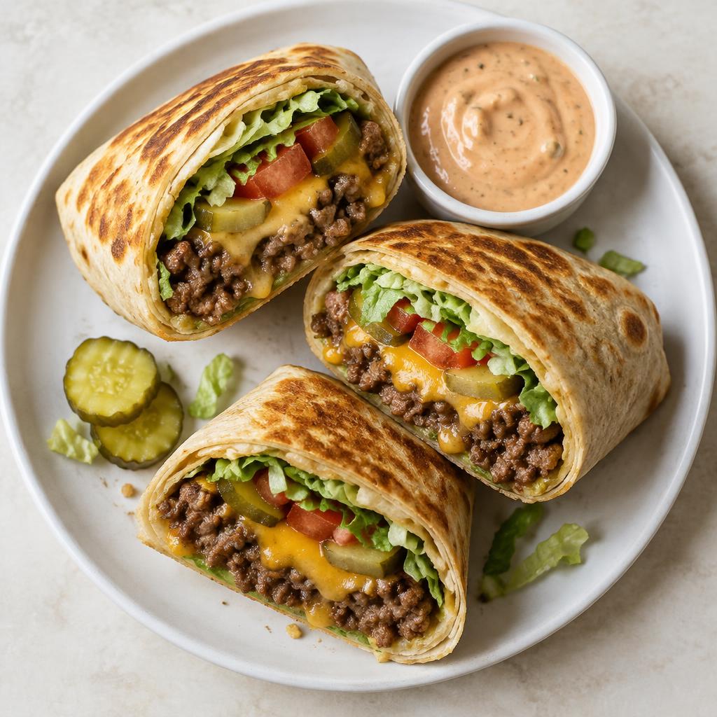 Cheeseburger-wraps